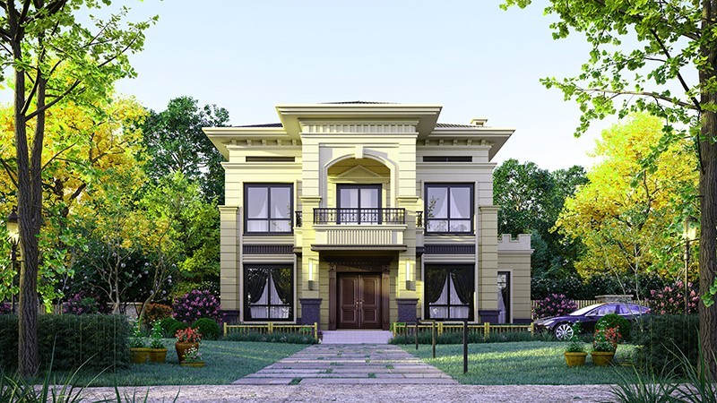 清远中式合院住宅，开放庭院与邻里乡亲更亲近